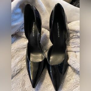 Marc Fisher Glossy Black Heels